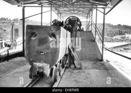 Floristella, ancient sulfur mine in Sicily Stock Photo