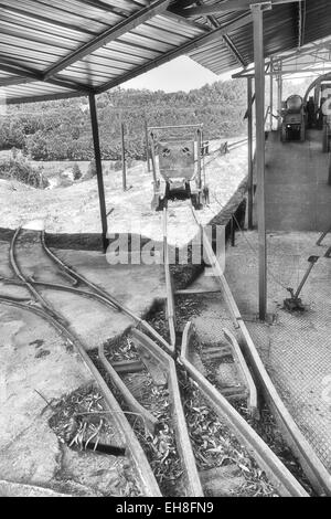 Floristella, ancient sulfur mine in Sicily Stock Photo