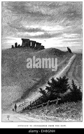 Early Stonehenge Drawing Stock Photo - Alamy