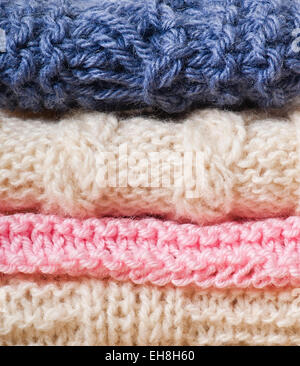 Beige knitted woolen background. Knitwear fabric texture. Scandinavian ...