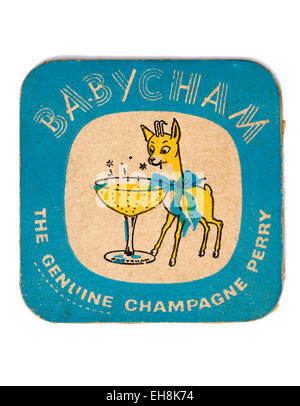 Vintage Beermat Advertising Babycham Drink Stock Photo - Alamy