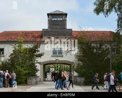 Munich Germany Dachau Concentration Camp entrance Stock Photo