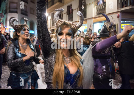 Sitges Carnival 2015.  The Sitges Carnival is known as one of the greatest in Spain. This year the carnival will be held from Fe Stock Photo