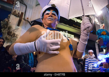 Sitges Carnival 2015.  The Sitges Carnival is known as one of the greatest in Spain. This year the carnival will be held from Fe Stock Photo