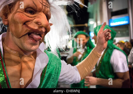 Sitges Carnival 2015.  The Sitges Carnival is known as one of the greatest in Spain. This year the carnival will be held from Fe Stock Photo