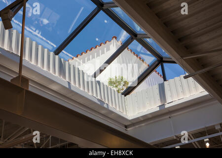 skylight in Santa Barbara Public Market, Santa Barbara, California Stock Photo
