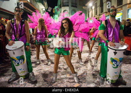 Sitges Carnival 2015.  The Sitges Carnival is known as one of the greatest in Spain. This year the carnival will be held from Fe Stock Photo