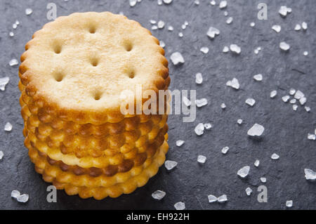Homemade crackers Stock Photo