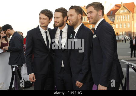 Deutscher Radiopreis 2014 (German Radio Award 2014) at Schuppen 52. Featuring: Revolverheld Where: Hamburg, Germany When: 04 Sep 2014 Stock Photo