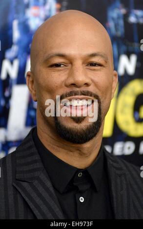 New York, NY, USA. 9th Mar, 2015. Common at arrivals for RUN ALL NIGHT Premiere, AMC Theater at Lincoln Square, New York, NY March 9, 2015. Credit:  Kristin Callahan/Everett Collection/Alamy Live News
