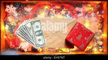 gifts for new year and Christmas Stock Photo