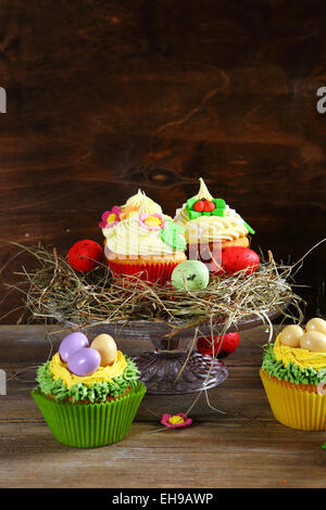 Easter treats on a stand, food Stock Photo