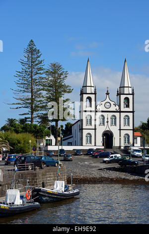 Church of Santa Maria Madalena, Madalena do Pico, Pico Island, Azores, Portugal Stock Photo