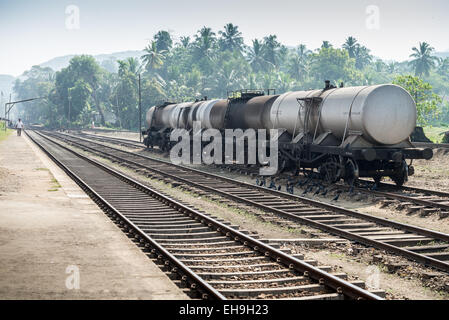 Rambukkana railway station, Sri Lanka, Asia Stock Photo