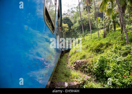 train from Haputale to Ella, Sri lanka, Asia Stock Photo