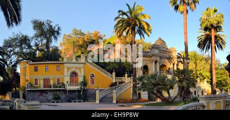 Cerro Santa Lucia in Downtown Santiago, Chile. Stock Photo