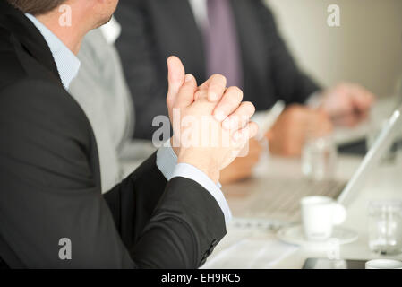 Businessman at meeting Stock Photo