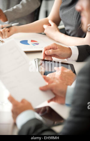 Executives in meeting, cropped Stock Photo