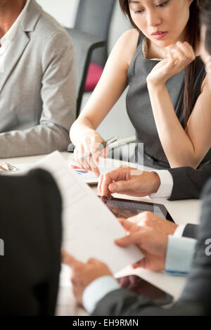 Businesswoman at meeting Stock Photo