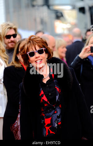 Southampton, UK. 10th March, 2015. Cathy Lett at the naming P&O cruises new flagship BRITANNIA Credit:  Paul Chambers/Alamy Live News Stock Photo