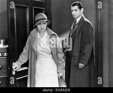 Clark Gable, Norma Shearer, on-set of the Film 'Strange Interlude', 1932 Stock Photo