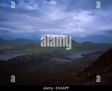 Cul Mor from Stac Polliadh Inverpolly National Nature Reserve Assynt near Ullapool Scotland Stock Photo