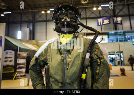 Madrid, , Spain. 10th Mar, 2015. Jet figther pilot equipment in the security fair HOMSEC in Madrid, Spain. Credit:  Celestino Arce/ZUMA Wire/ZUMAPRESS.com/Alamy Live News Stock Photo