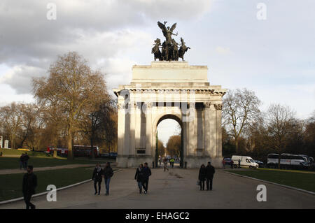 wellington arch Hyde Park, London, England, UK Stock Photo