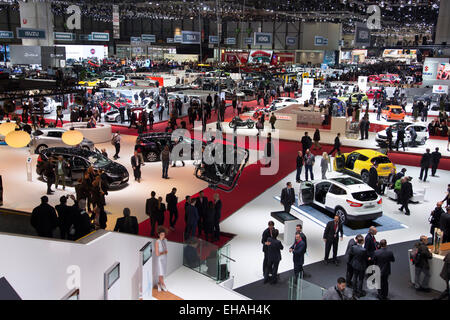 Geneva Palexpo arena exhibition halls. Geneva motor show 2015 Stock Photo