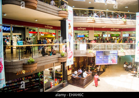 Sarit Centre shopping mall interior, Westlands, Nairobi, Kenya Stock Photo