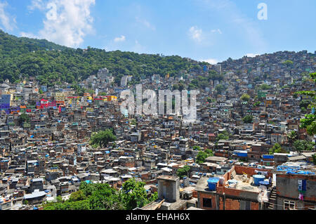 Favela Rocinha. Rio De Janeiro. Brazil. Stock Photo