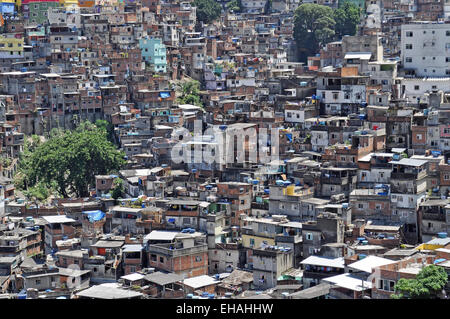 Brazilian favela  in Rio de Janeiro (shantytown) Stock Photo