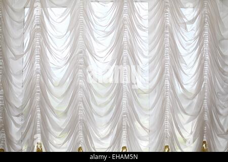 background white curtains Stock Photo