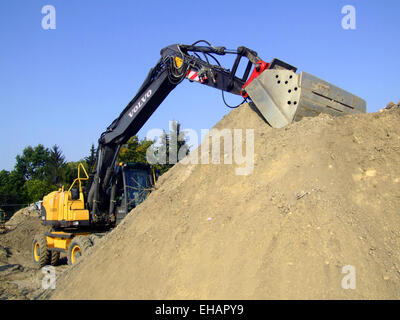 Tiefbau / excavator Stock Photo