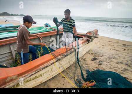 empty beaches,  Arugam Bay, Sri Lanka, Asia Stock Photo