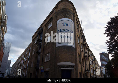 Morocco Store warehouses converted in to flats, Morocco Street, Bermondsey, London, England Stock Photo