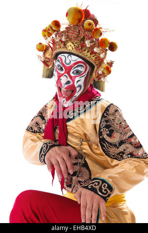 The main characters in the opera the Monkey King in a grimace Stock Photo