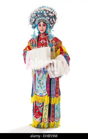 Elegant female Peking Opera performers Stock Photo