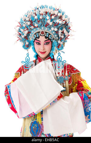 Elegant female Peking Opera performers Stock Photo