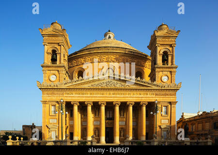Mediterranean Europe, Malta, Mosta, Mosta Dome (Rotunda) designed by Georgio Grognet de Vasse Stock Photo