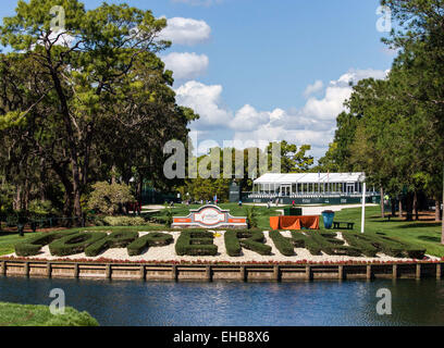 Palm Harbor, Florida, USA. 10th March, 2015. ''Copperhead'' landscaping looking at the 17th hole the Innisbrook Resort (Copperhead) in Palm Harbor FL. Credit:  Cal Sport Media/Alamy Live News Stock Photo