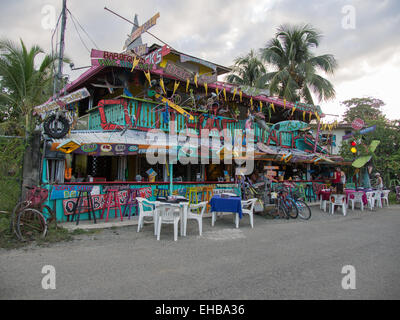 Restaurant in Puerto Viejo de Talamanca, Costa Rica Stock Photo