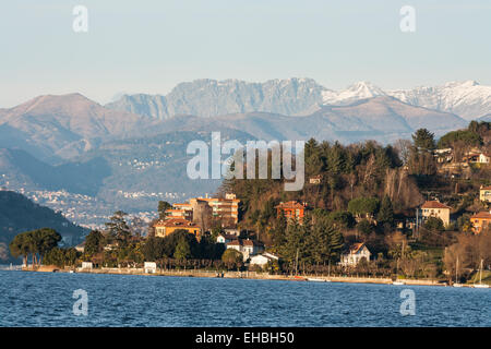 Arona, Lake Maggiore, Piedmont, Italy Stock Photo