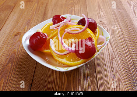 Egyptian orange salad Stock Photo