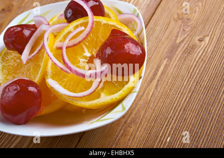 Egyptian orange salad Stock Photo