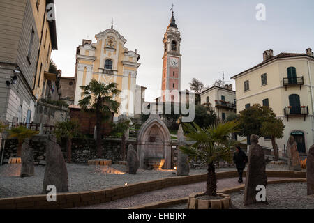 Arona, Lake Maggiore, Piedmont, Italy Stock Photo