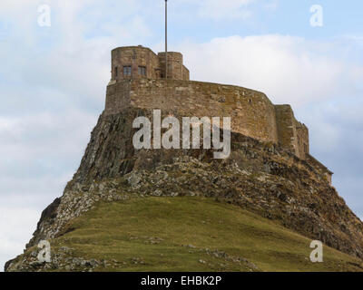 Lindisfarne Castle on Holy Island 16thc fortification changed by Edwin Lutyens  into family home 1901 Northumberland England UK Stock Photo