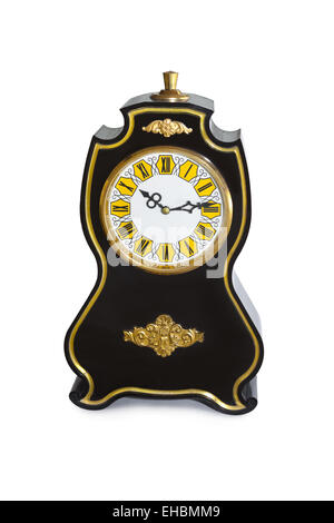 Vintage background with retro alarm clock Stock Photo - Alamy