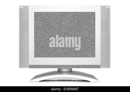 Noise on TV screen Stock Photo