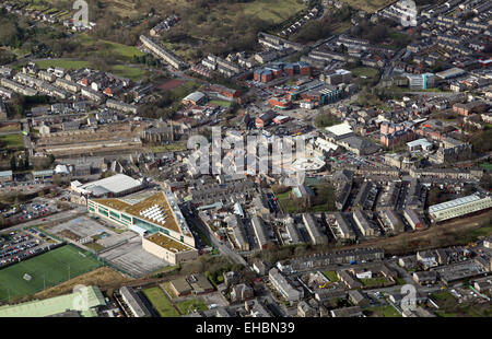 aerial view of the Lancashire town of Darwen Stock Photo, Royalty Free ...